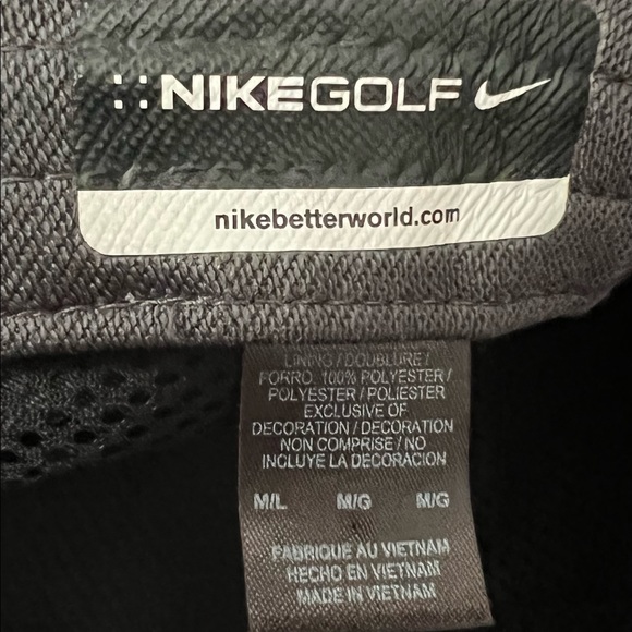 Mens Nike Golf Praying Hands Masters Bucket Hat Black Malbon M/L White - Picture 4 of 5